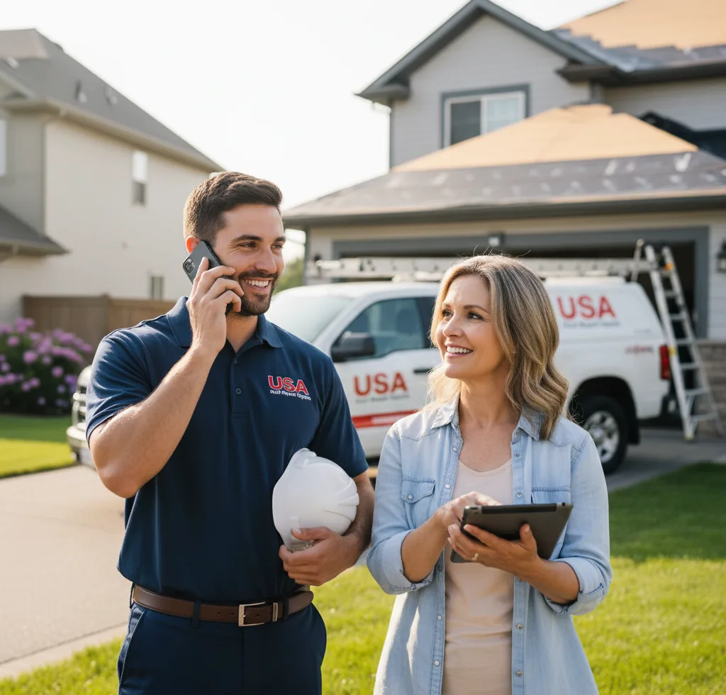 USA Roof Repair Experts customer support in Mercer